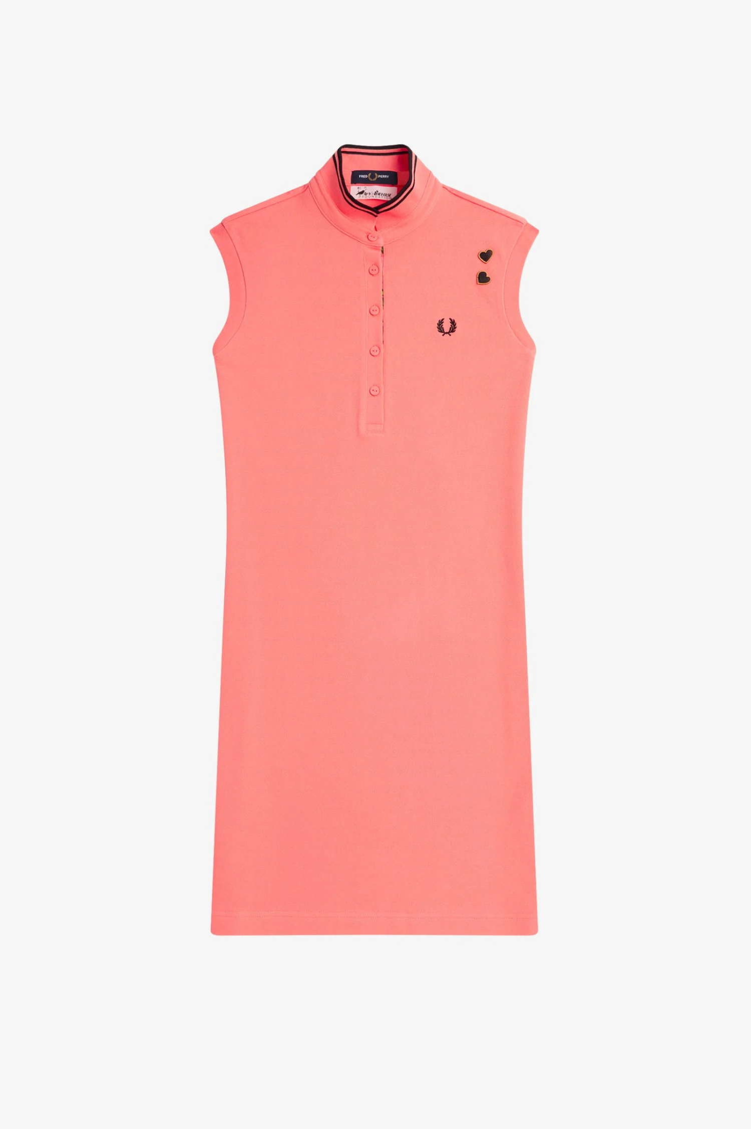 Fred Perry Printed Trim Piqué Dress 6 Fred Perry Printed Trim Piqué Dress - Image 6