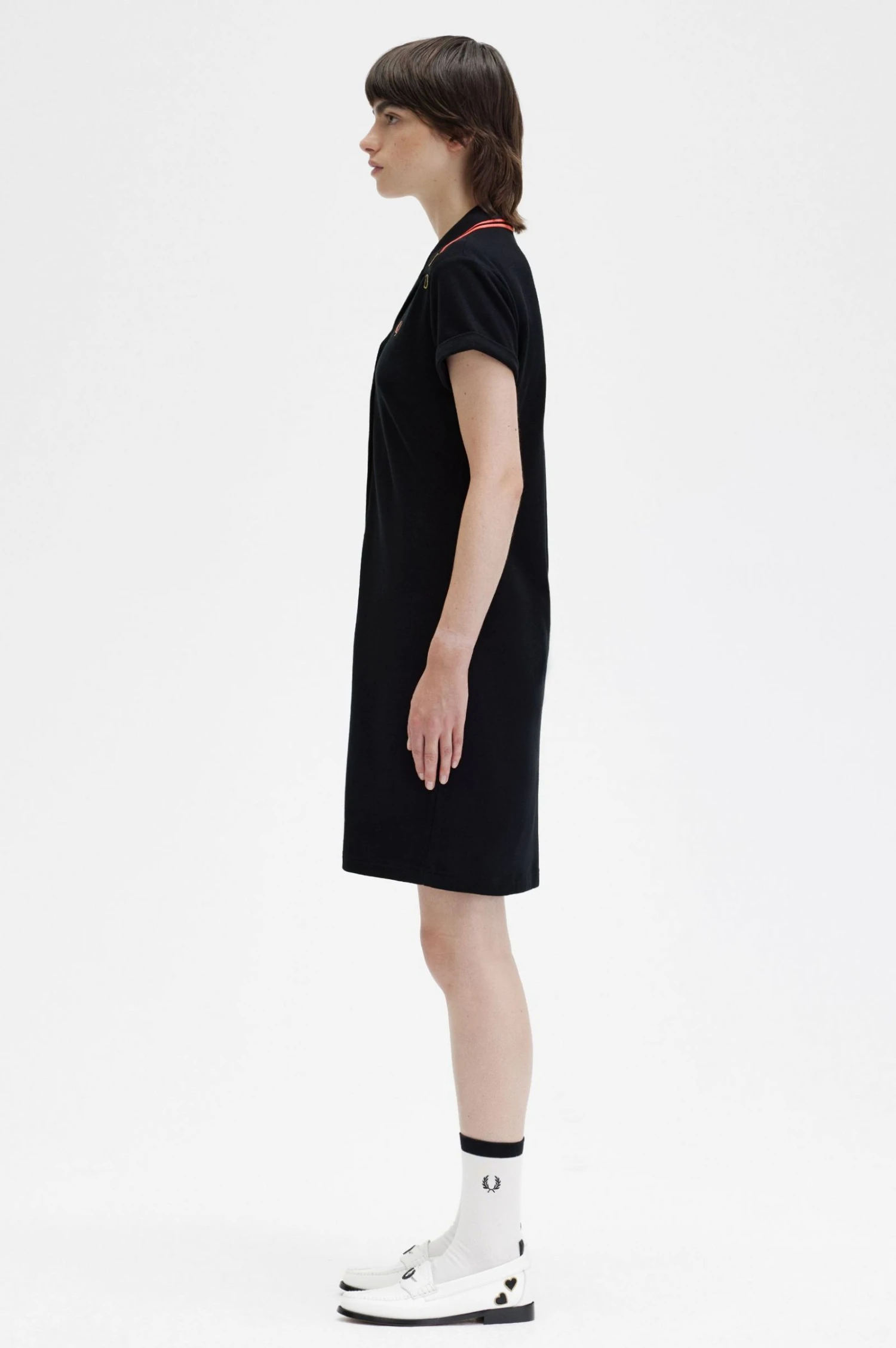 Fred Perry Button-Through Piqué Shirt Dress 2 Fred Perry Button-Through Piqué Shirt Dress - Image 2