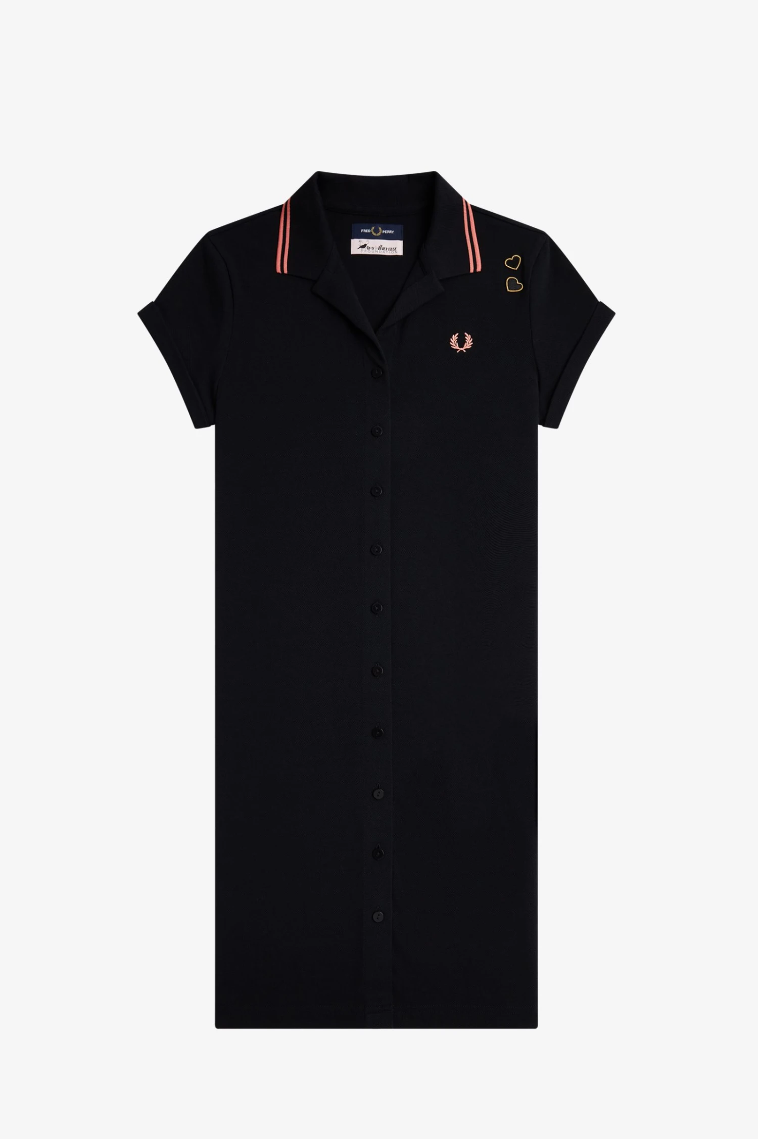 Fred Perry Button-Through Piqué Shirt Dress 6 Fred Perry Button-Through Piqué Shirt Dress - Image 6