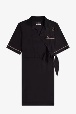 Fred Perry Bowling Shirt Dress 14 Fred Perry Bowling Shirt Dress -Fred Perry SD6543 102 V2 Q323 FLATFRONT
