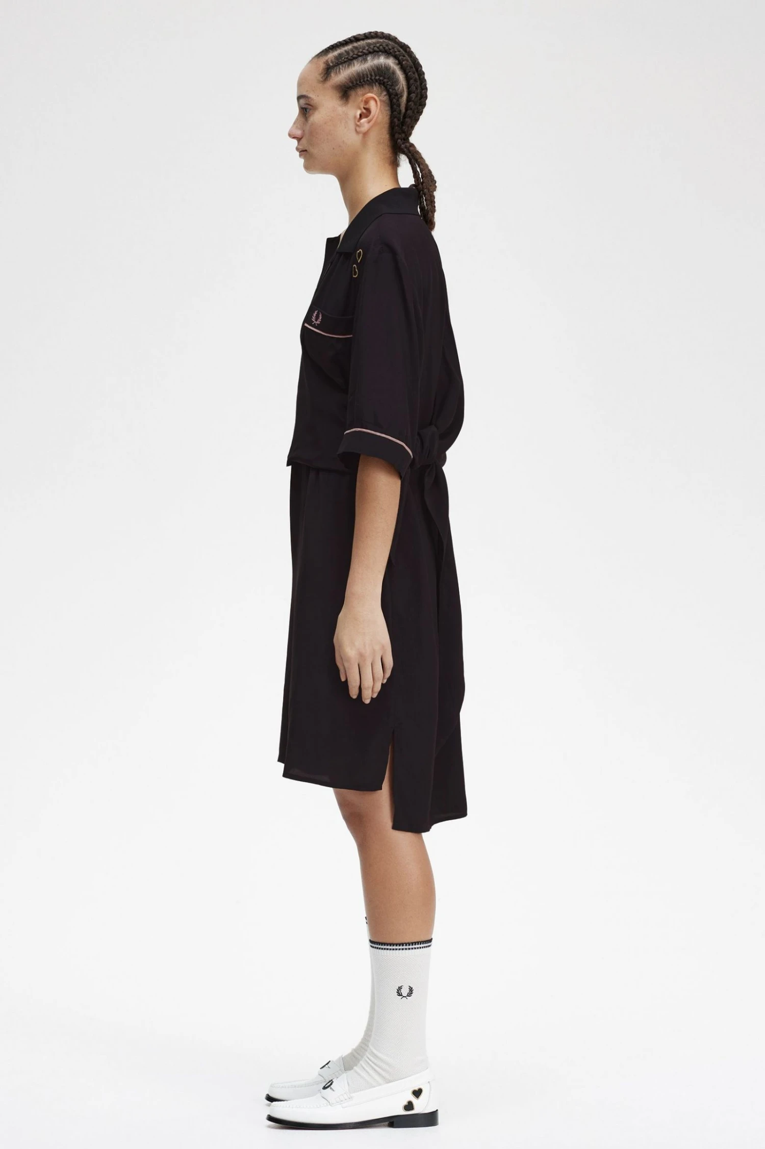 Fred Perry Bowling Shirt Dress 2 Fred Perry Bowling Shirt Dress - Image 2