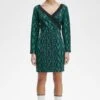 Fred Perry Off-the-Shoulder Snakeprint Dress