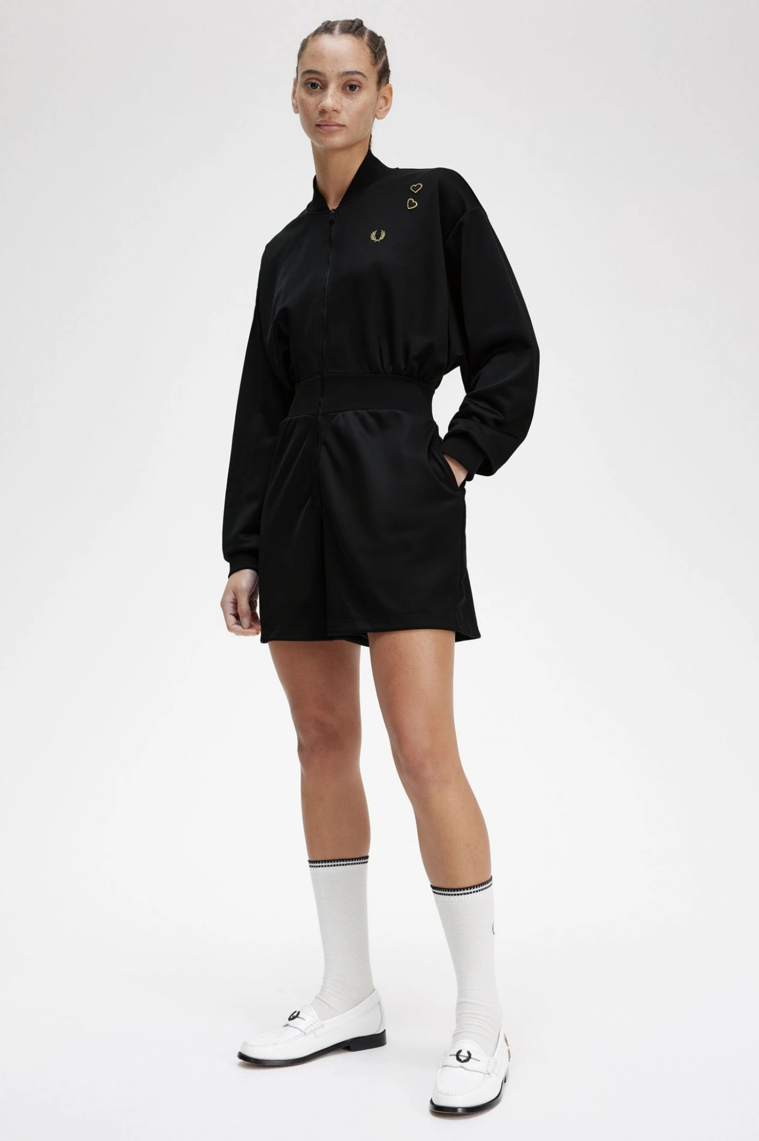 Fred Perry Zip-Through Playsuit 3 Fred Perry Zip-Through Playsuit - Image 3