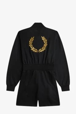 Fred Perry Zip-Through Playsuit 13 Fred Perry Zip-Through Playsuit -Fred Perry SD6546 102 V2 Q323 FLATBACK