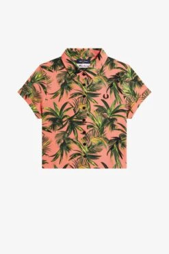 Fred Perry Palm Print Piqué Shirt -Fred Perry SG5142 Q23 5