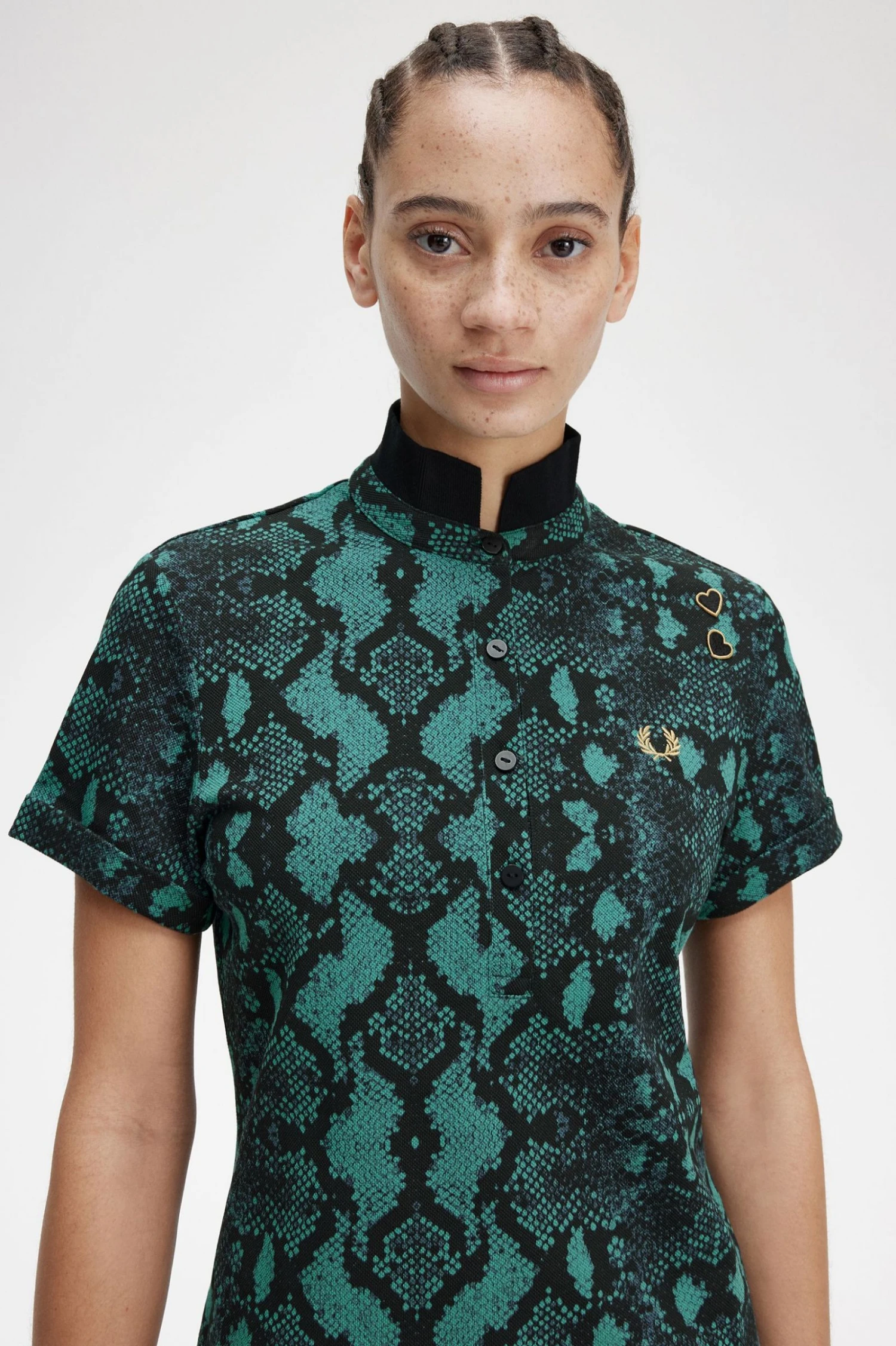Fred Perry Snake Print Polo Shirt 5 Fred Perry Snake Print Polo Shirt - Image 5