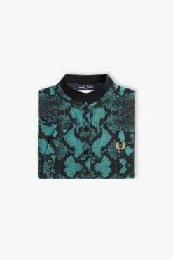 Fred Perry Snake Print Polo Shirt 13 Fred Perry Snake Print Polo Shirt -Fred Perry SG6540 R35 V2 Q323 FLATSQUARE