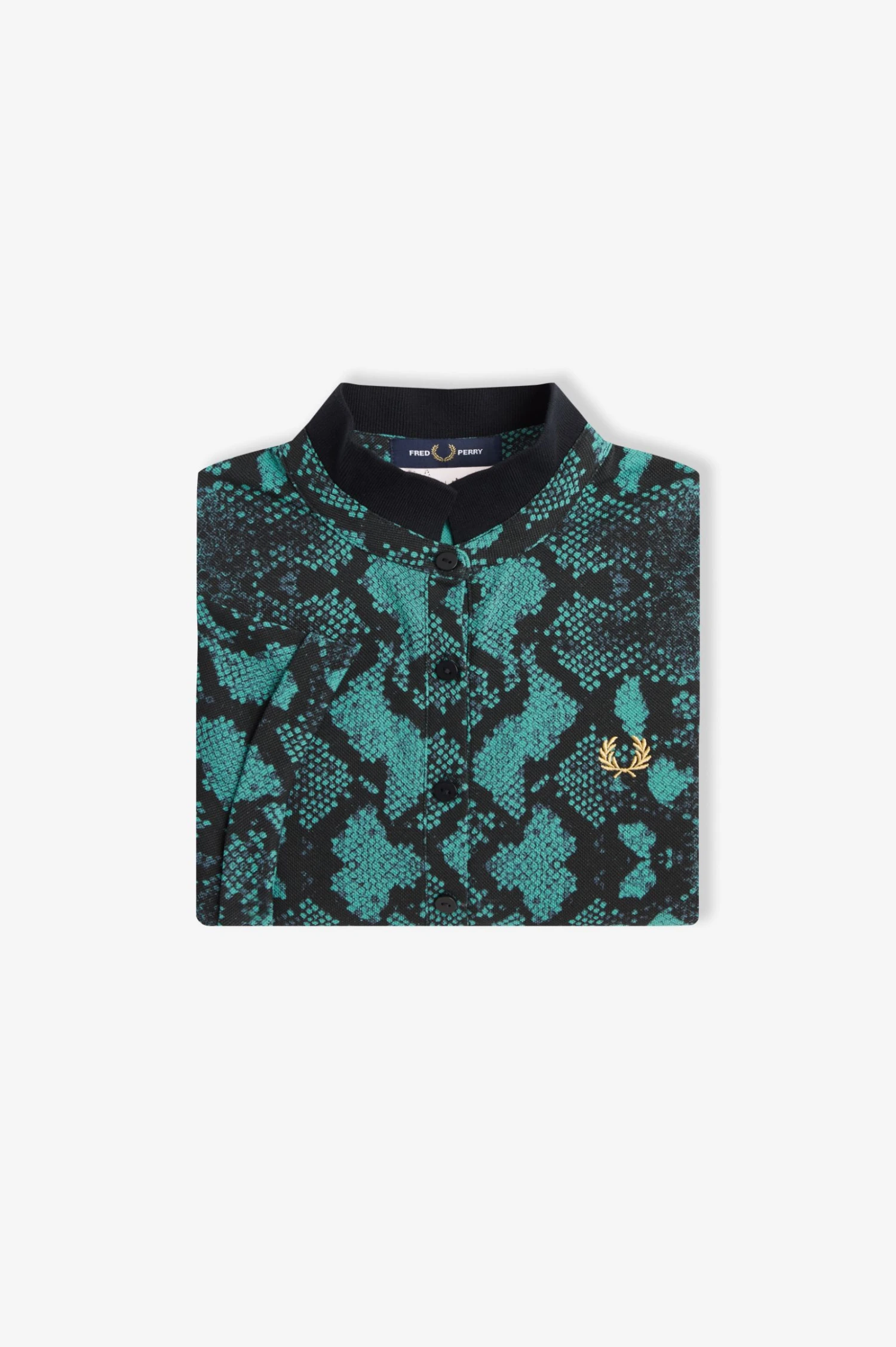 Fred Perry Snake Print Polo Shirt 6 Fred Perry Snake Print Polo Shirt - Image 6