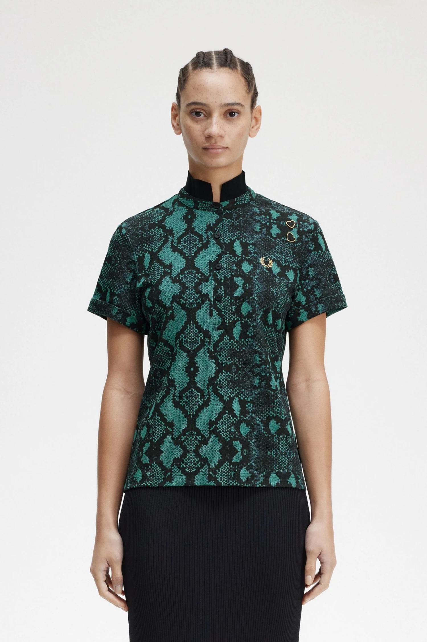 Fred Perry Snake Print Polo Shirt 1 Fred Perry Snake Print Polo Shirt