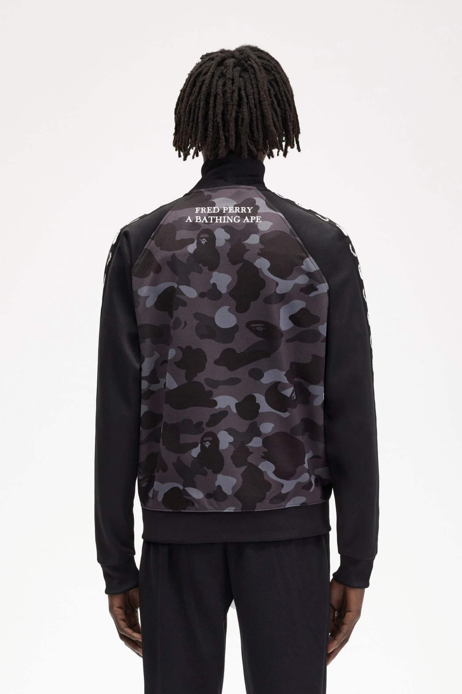 Fred Perry Camouflage Panel Track Jacket 3 Fred Perry Camouflage Panel Track Jacket - Image 3