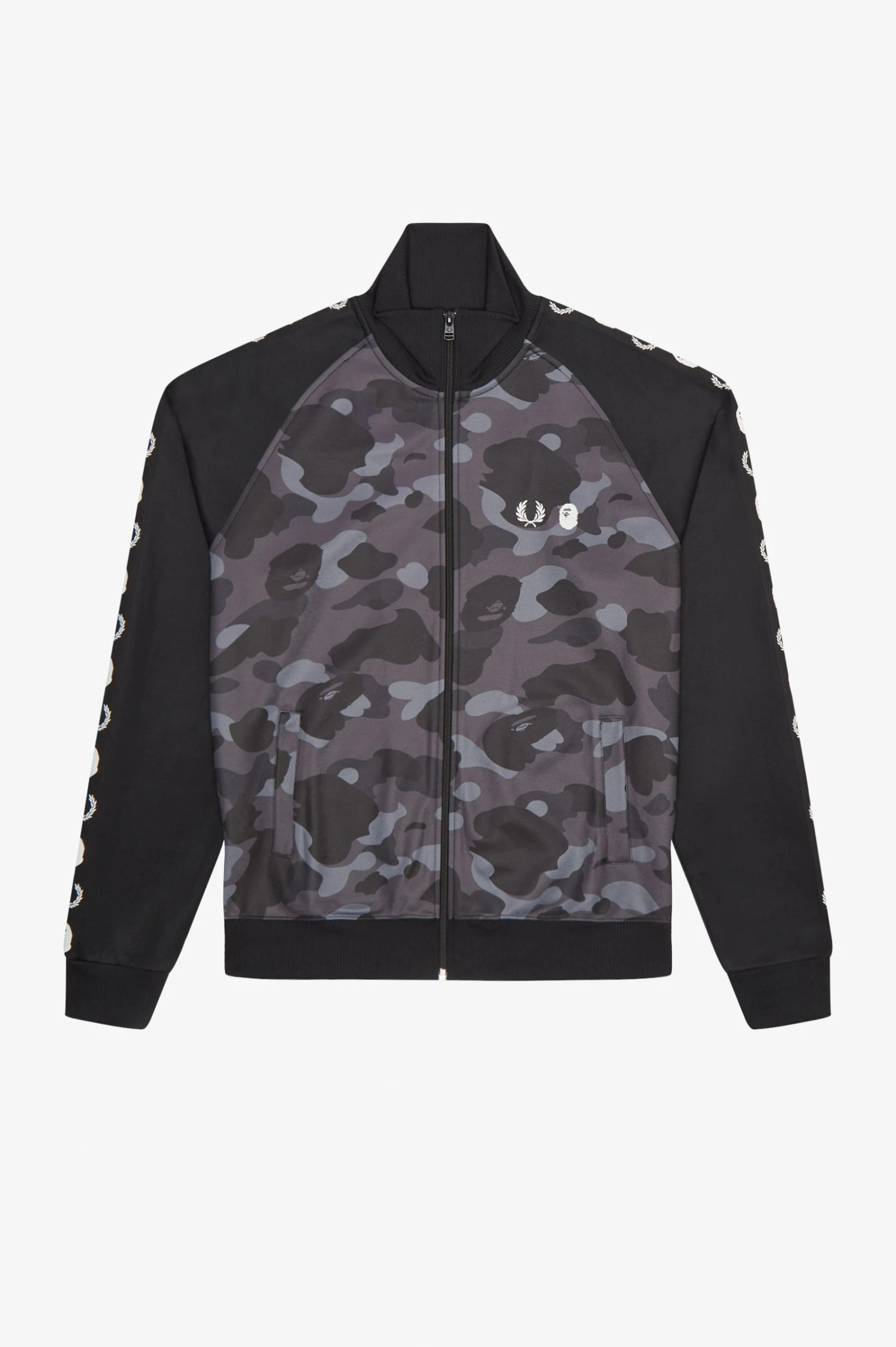 Fred Perry Camouflage Panel Track Jacket 8 Fred Perry Camouflage Panel Track Jacket - Image 8