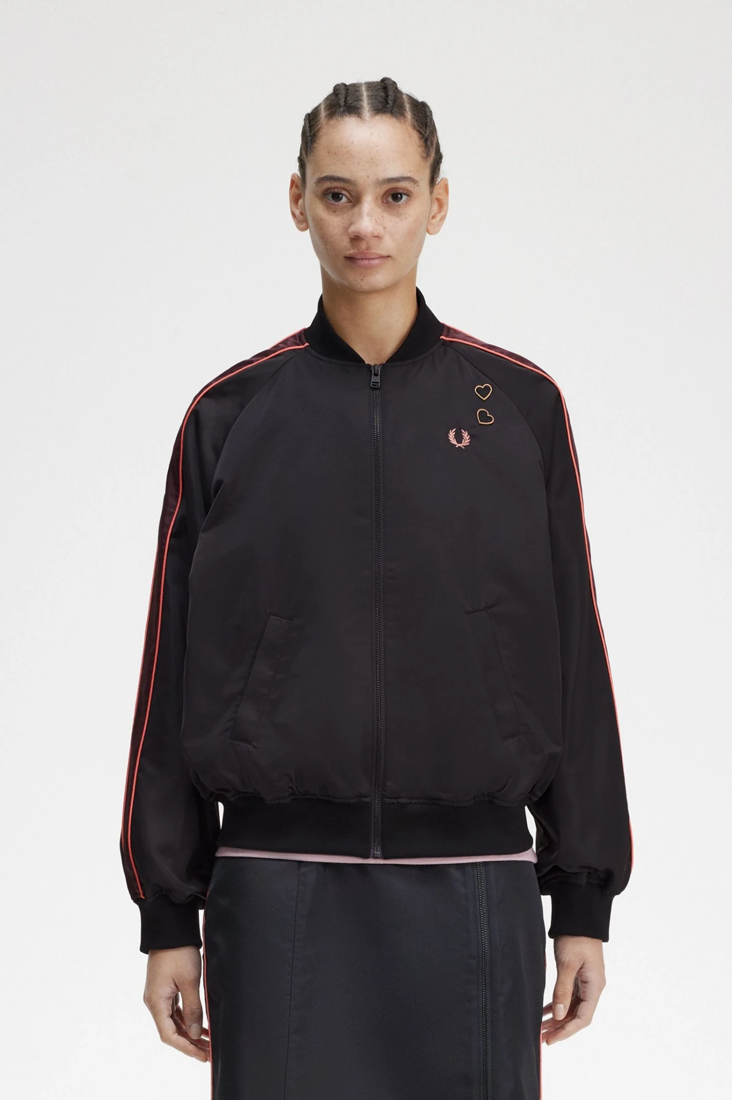 Fred Perry Printed Lining Bomber Jacket 1 Fred Perry Printed Lining Bomber Jacket
