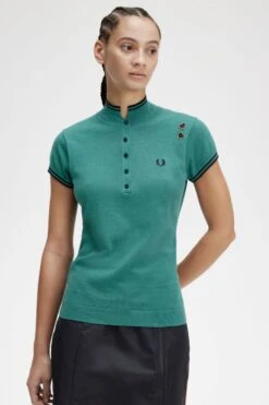 Fred Perry Knitted Shirt -Fred Perry SK3004 R35 V2 Q323 ED1