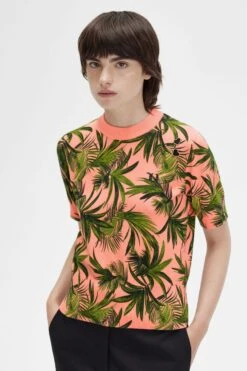 Fred Perry Palm Print Jumper 8 Fred Perry Palm Print Jumper -Fred Perry SK5146 Q23 3