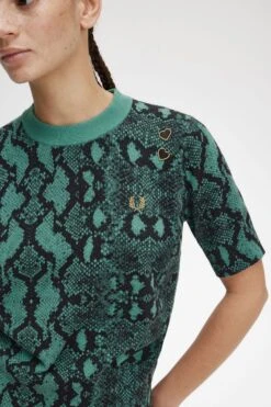 Fred Perry Snake Print Jumper 11 Fred Perry Snake Print Jumper -Fred Perry SK6548 R35 V2 Q323 ED3