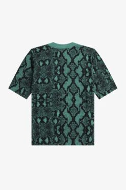 Fred Perry Snake Print Jumper 13 Fred Perry Snake Print Jumper -Fred Perry SK6548 R35 V2 Q323 FLATBACK