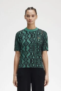 Fred Perry Snake Print Jumper