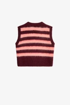 Fred Perry Striped Knitted Tank 11 Fred Perry Striped Knitted Tank -Fred Perry SK6550 597 V2 Q323 FLATBACK