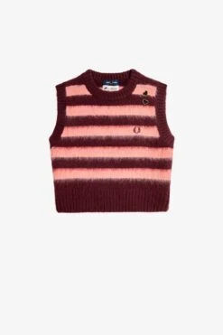 Fred Perry Striped Knitted Tank 10 Fred Perry Striped Knitted Tank -Fred Perry SK6550 597 V2 Q323 FLATFRONT