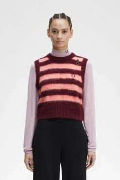 Fred Perry Striped Knitted Tank