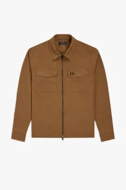 Fred Perry Textured Zip-Through Overshirt