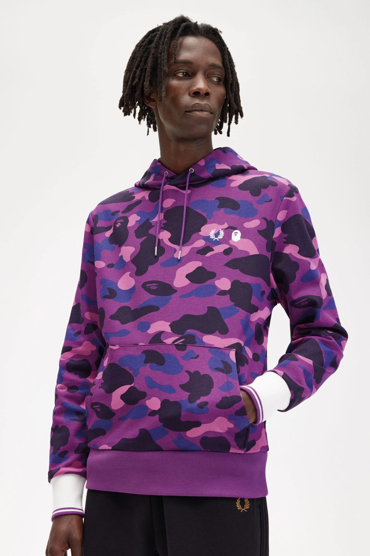 Fred Perry Camouflage Hooded Sweatshirt 4 Fred Perry Camouflage Hooded Sweatshirt - Image 4