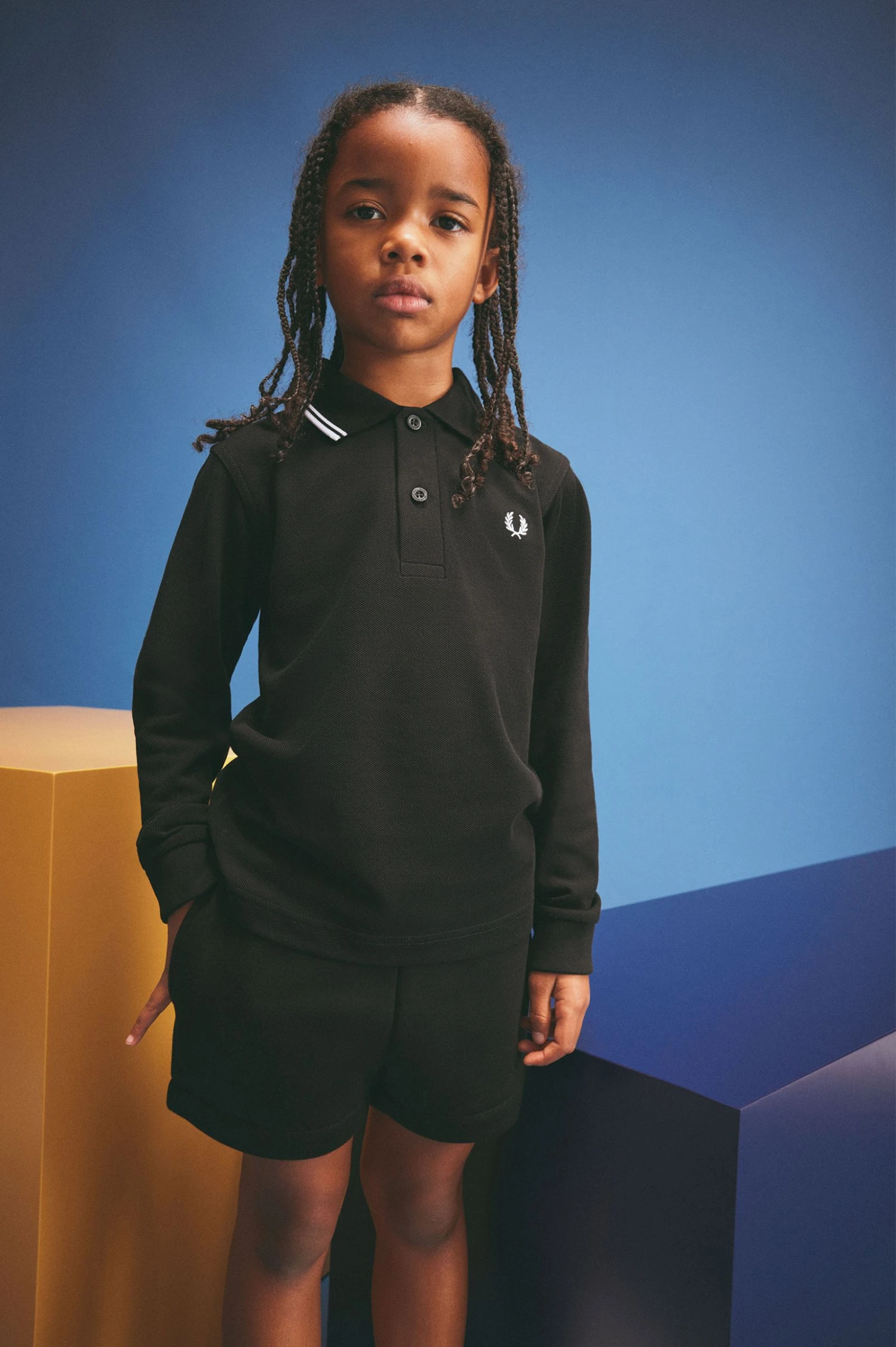 Kids Long Sleeve Twin Tipped Fred Perry Shirt 2 Kids Long Sleeve Twin Tipped Fred Perry Shirt - Image 2