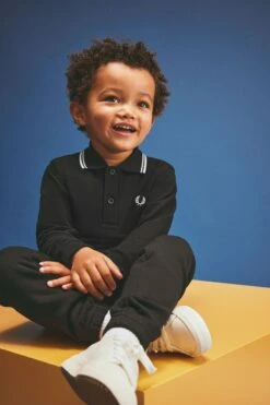 Kids Long Sleeve Twin Tipped Fred Perry Shirt 5 Kids Long Sleeve Twin Tipped Fred Perry Shirt -Fred Perry SY3637 350 4