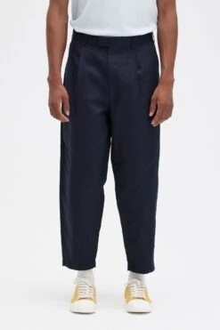 Fred Perry Linen Blend Cropped Trouser