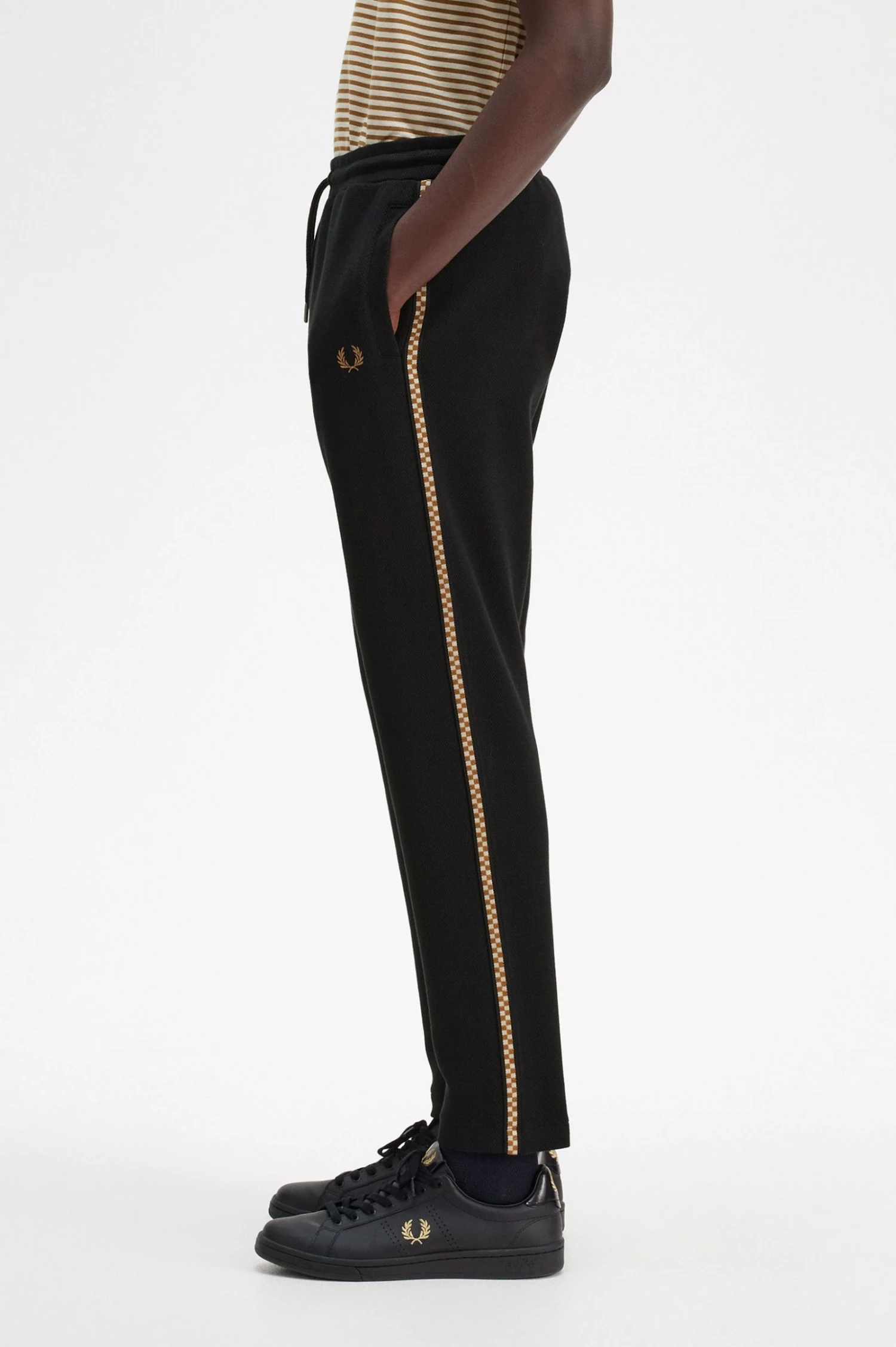Fred Perry Chequerboard Tape Track Pants 2 Fred Perry Chequerboard Tape Track Pants - Image 2